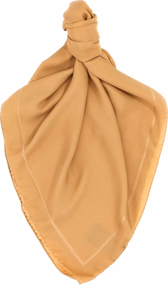 Saint Laurent Beige Silk Foulard