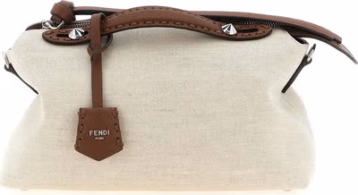 Beige Polyethylene Handbag