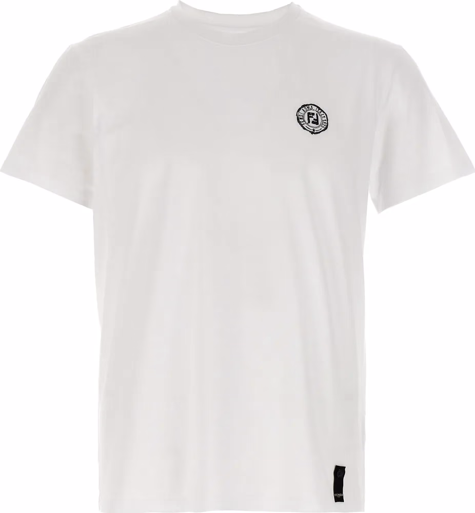 Fendi White Cotton T-Shirt