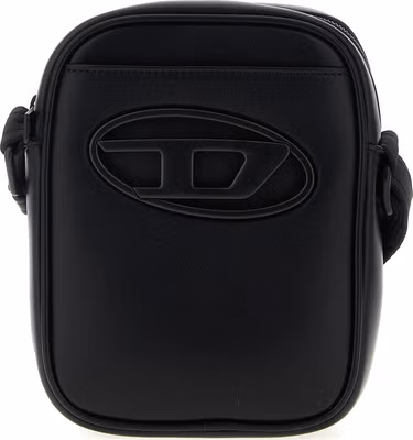Black Polyethylene Crossbody Bag