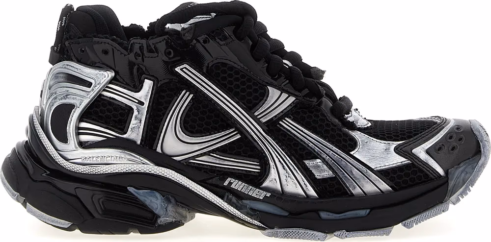 Balenciaga Black Polyethylene Athletic Sneakers
