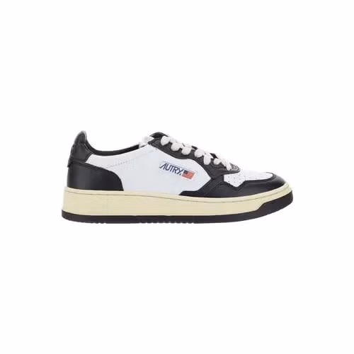 Autry White Calf Leather Bos Taurus Athletic Sneakers