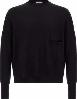 Black Virgin Wool Cardigan