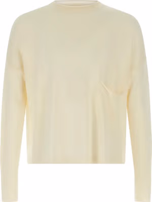 White Virgin Wool Cardigan