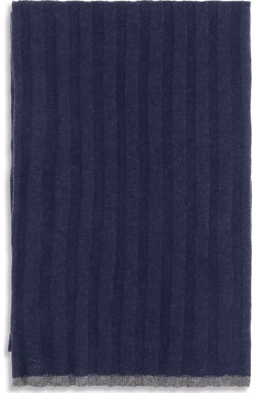 Brunello Cucinelli Blue Cashmere Foulard
