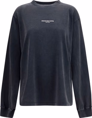 Black Cotton Sweatshirt