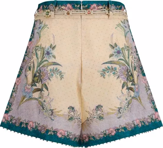 Zimmermann Multicolor Linen Bermuda Shorts