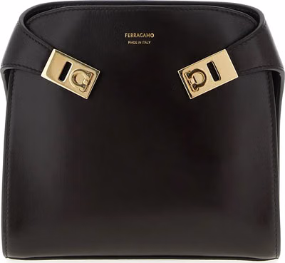 Brown Calfskin Crossbody Bag