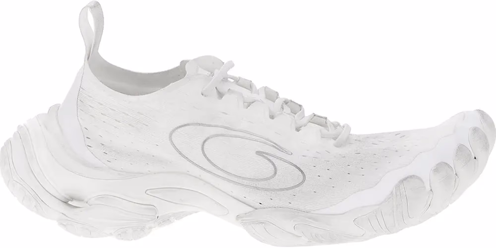 Balenciaga White Polyester Athletic Sneakers