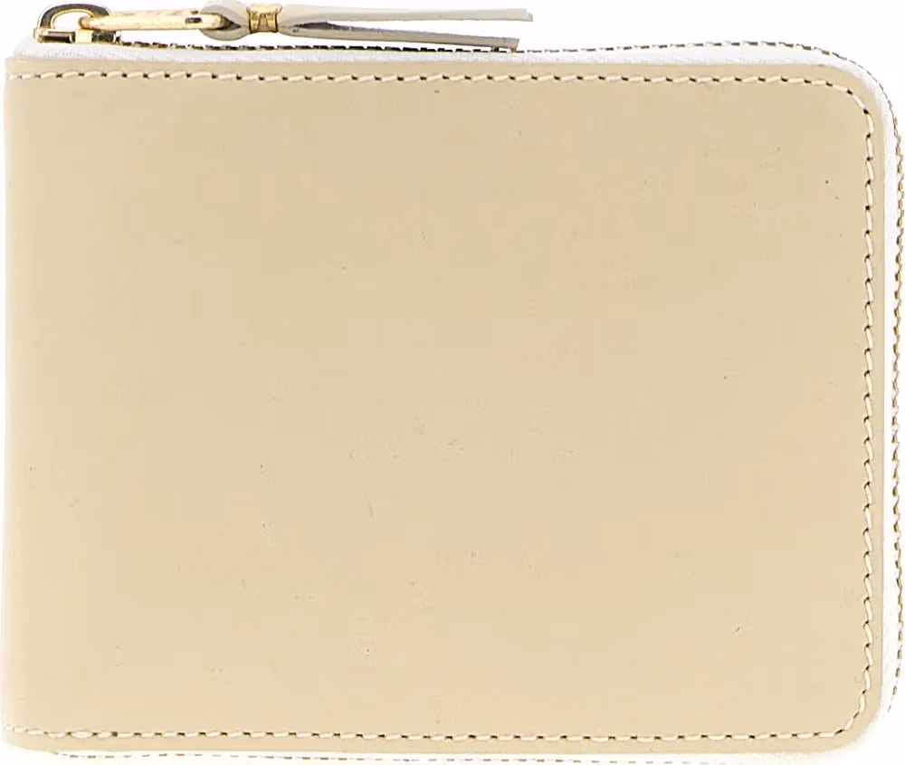 Comme Des Garçons Beige Calfskin Cardholder