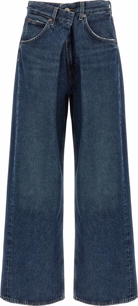 Agolde Blue Cotton Jeans Denim