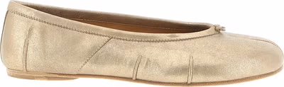 Gold Cashmere Ballet Flats