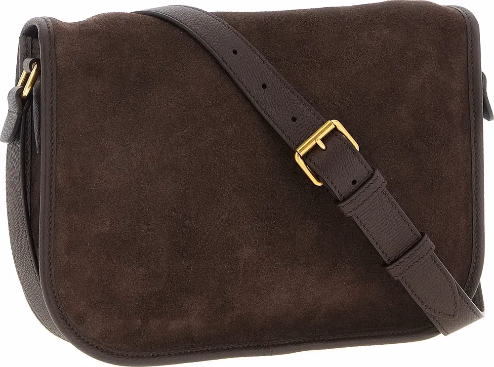 Valentino Garavani Brown Cowhide Crossbody Bag