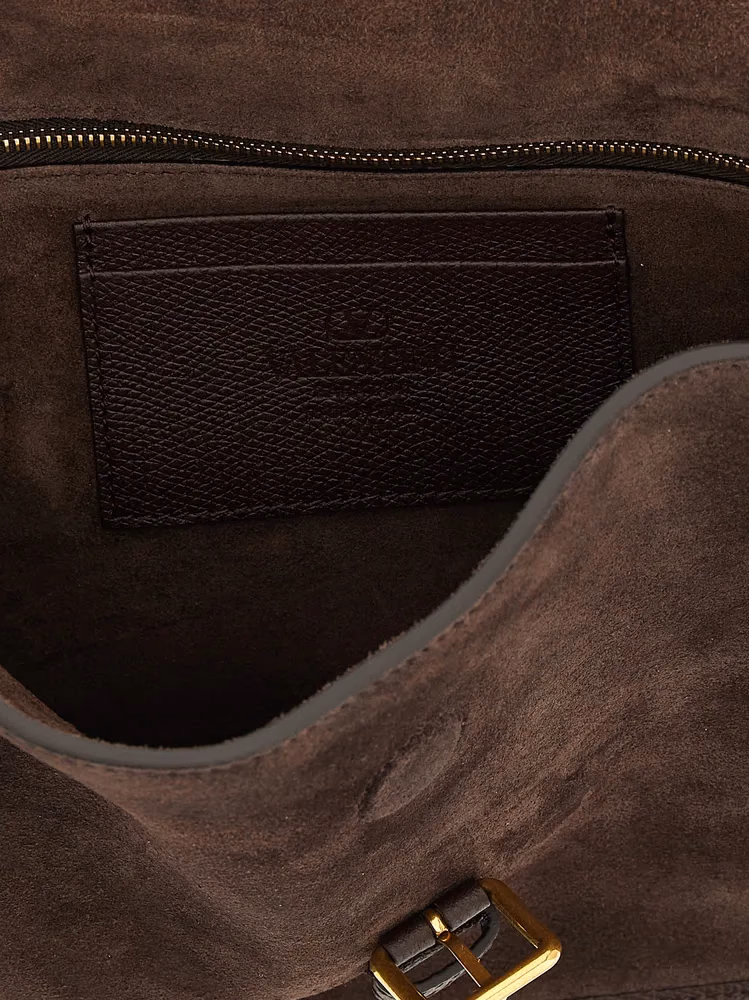 Valentino Garavani Brown Cowhide Crossbody Bag