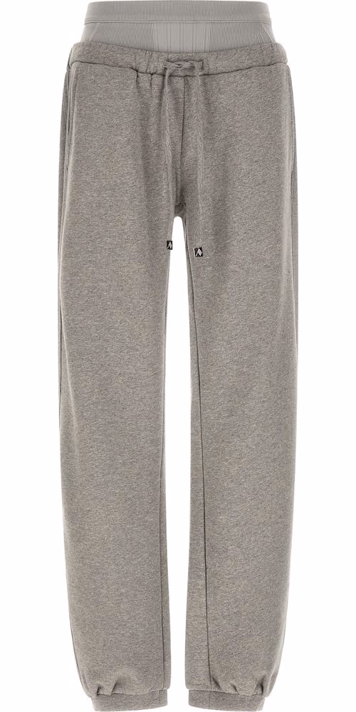 The Attico Gray Cotton Joggers (Workout Pants)