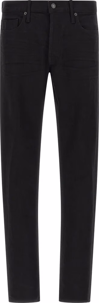 Tom Ford Black Cotton Straight-Leg Jeans