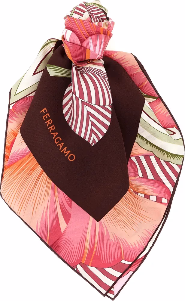 Ferragamo Multicolor Silk Scarf