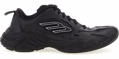 Black Calfskin Athletic Sneakers