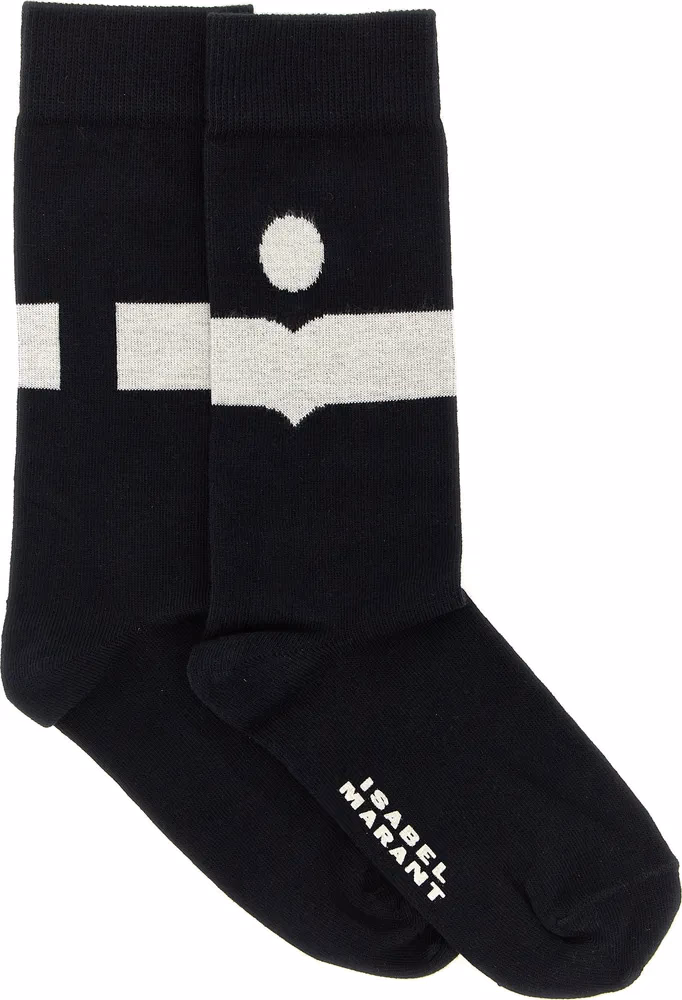 Isabel Marant Black Cotton Socks