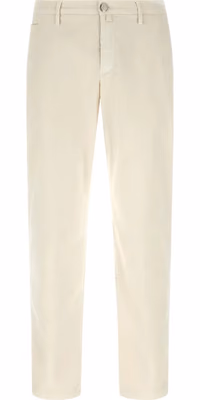 White Cotton Chino Pants