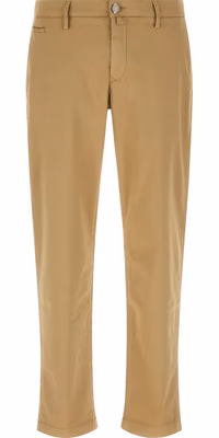 Beige Cotton Chino Pants