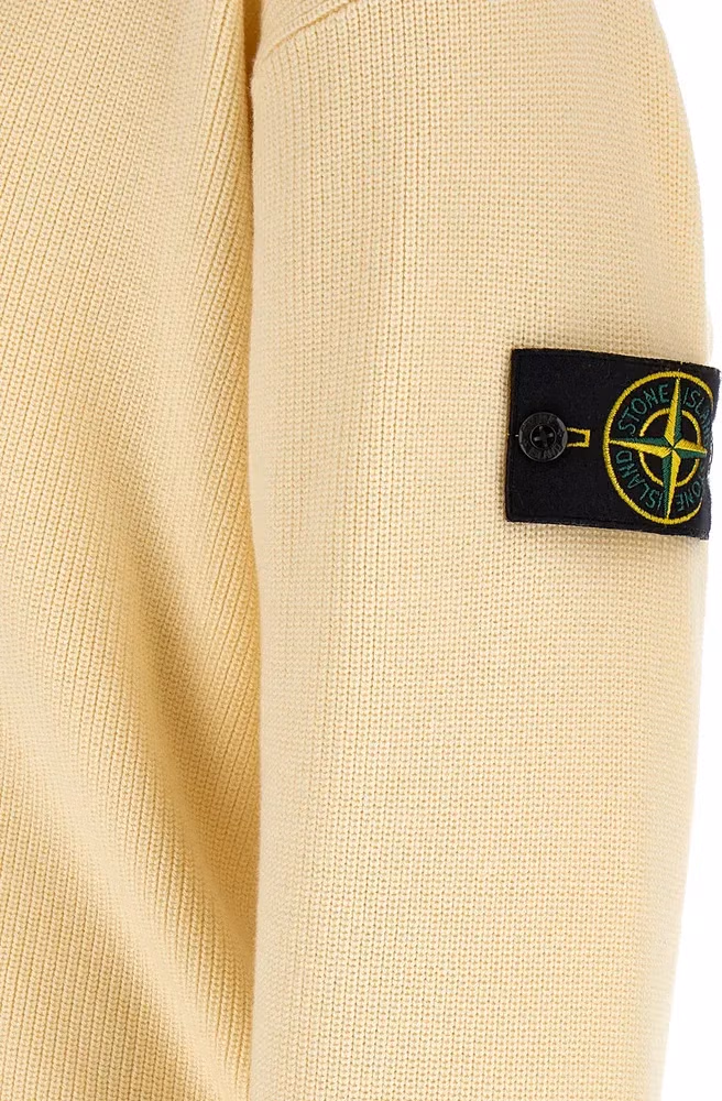 Stone Island Beige Cotton Cardigan