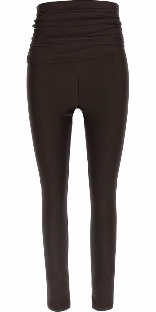 The Andamane Brown Polyamide Leggings