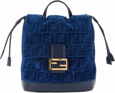Blue Cotton Backpack