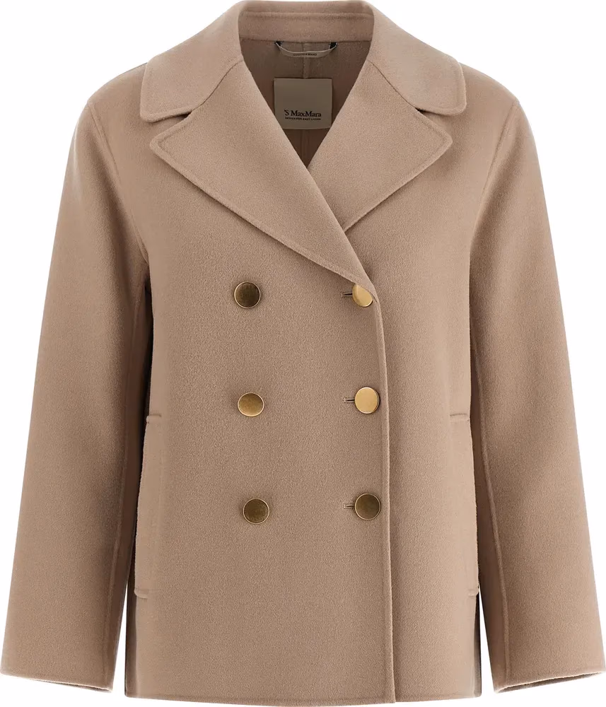 'S Max Mara Beige Virgin Wool Blazer