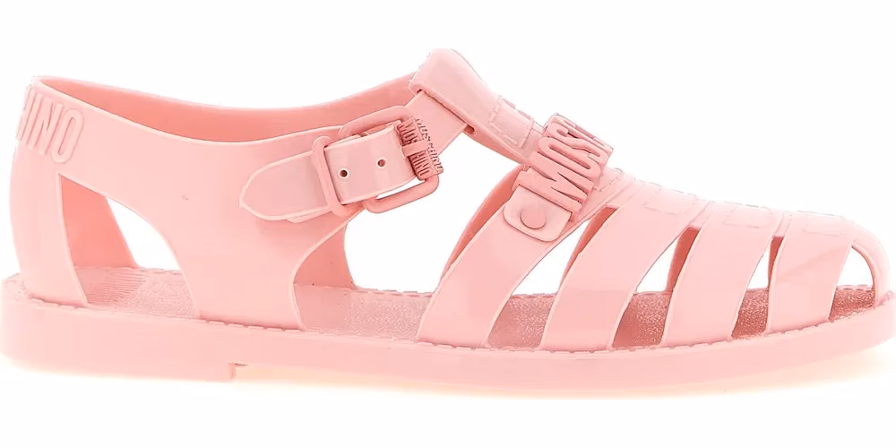 Moschino Multicolor Pvc Flat Sandals