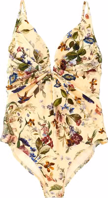 Multicolor Polyamide One-Piece Swimsuit