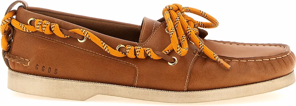 Golden Goose Brown Cowhide Slip-On Loafers