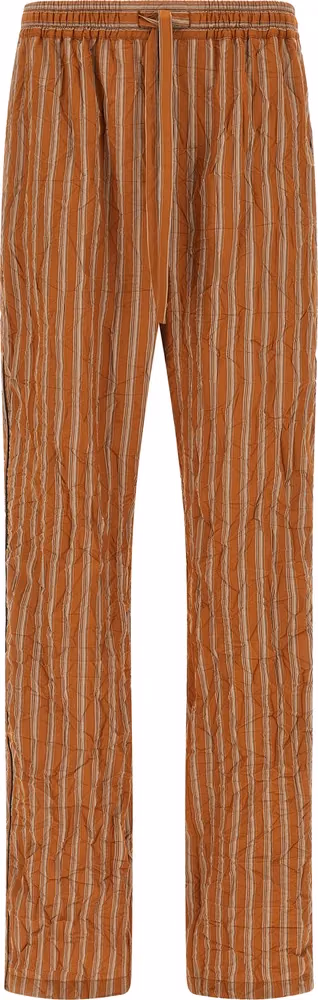 Dolce & Gabbana Brown Viscose Casual Pants