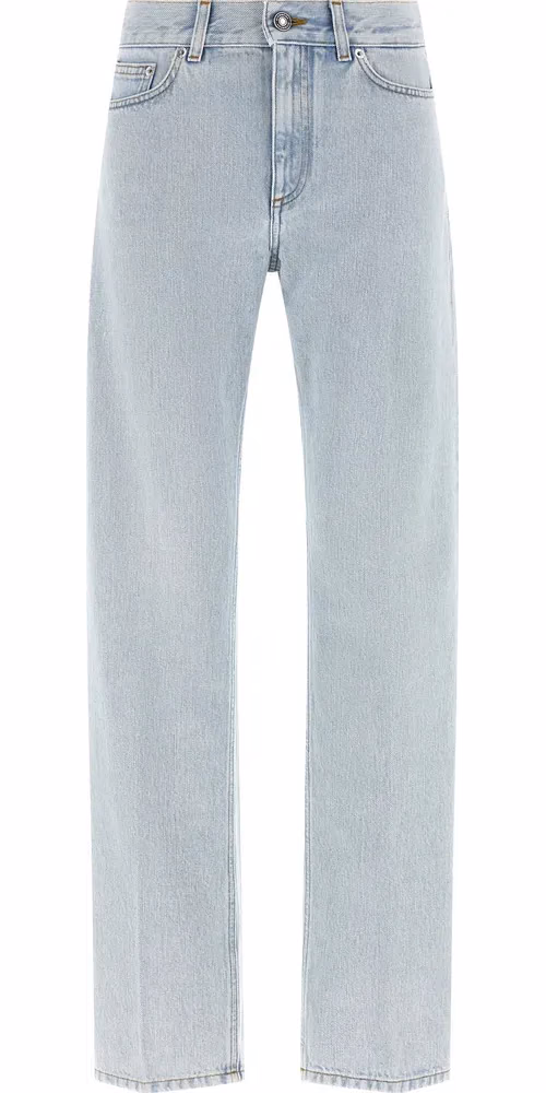 Givenchy Blue Cotton Straight-Leg Jeans