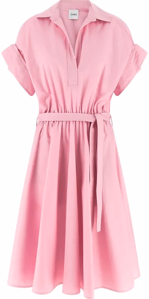 NUDE Multicolor Cotton Midi Dress