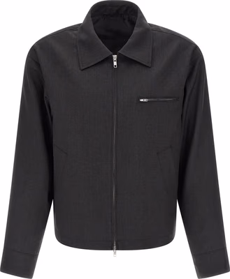 Gray Wool Full-Length Jacket