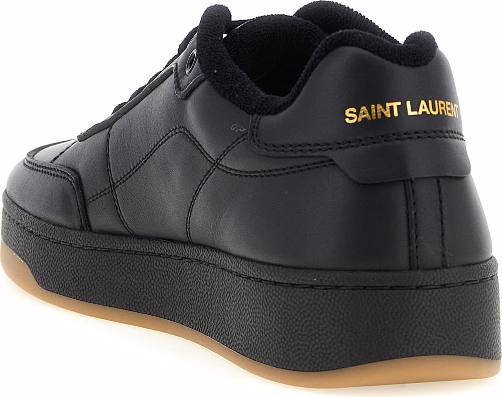 Saint Laurent Black Calfskin Low Top Sneakers