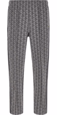 Gray Polyester Joggers (Workout Pants)