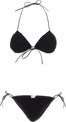 Black Polyester Bikini