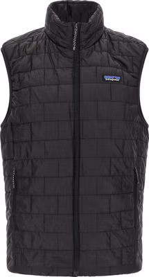 Black Polyester Sleeveless Jacket