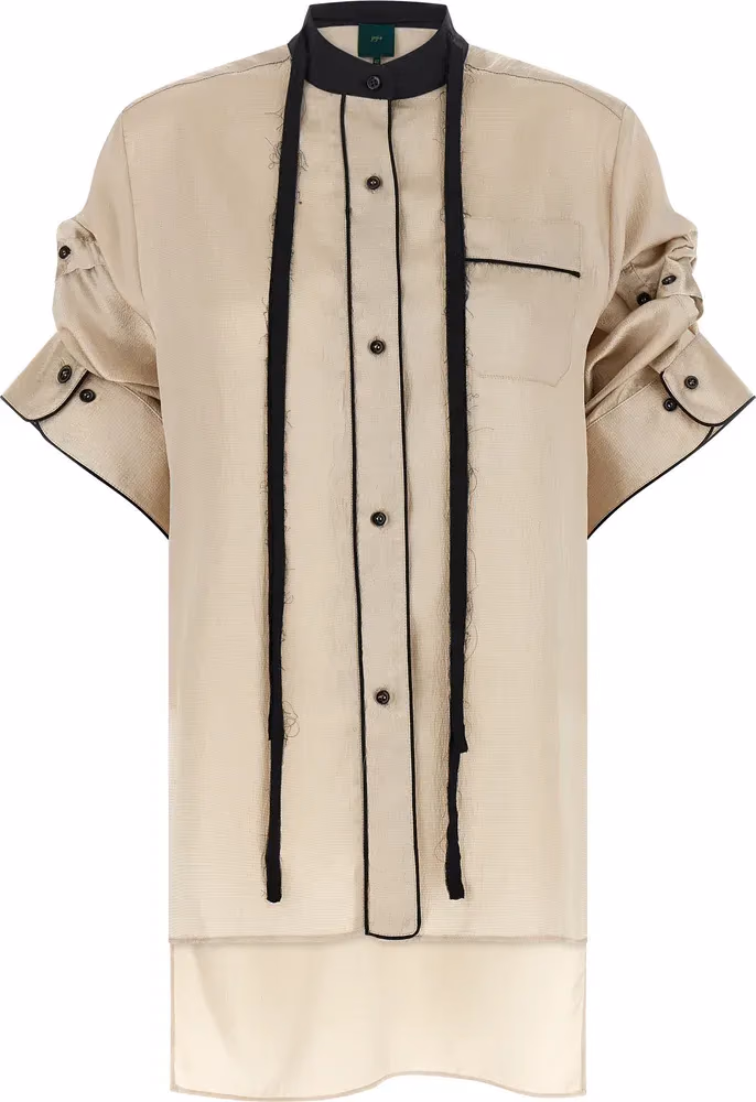MAISON JEJIA Beige Polyester Blouse