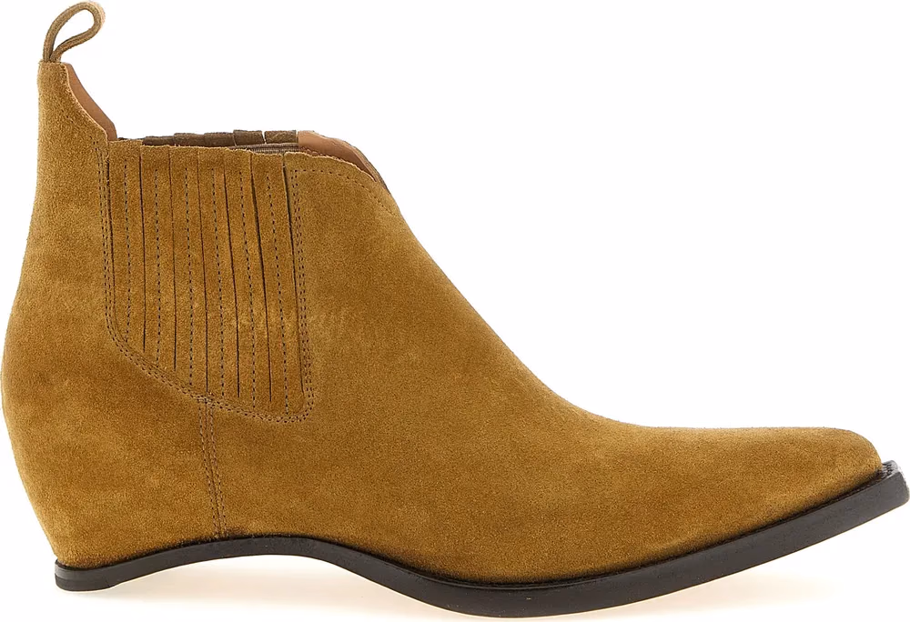 Maison Margiela Brown Bovine Leather Ankle Boots