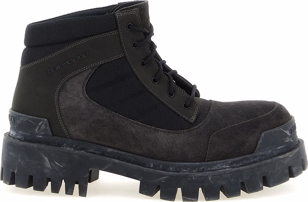 Balenciaga Brown Calfskin Ankle Boots