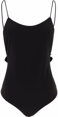 Black Polyamide One-Piece Swimsuit