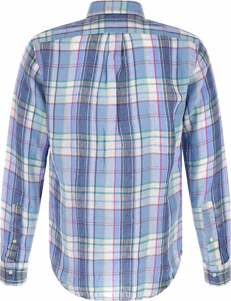 Polo Ralph Lauren Blue Linen Blouse