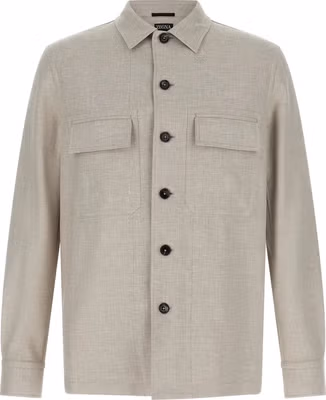 Gray Linen Blouse