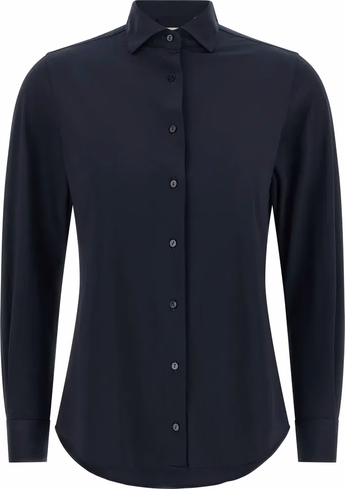 XACUS Blue Polyamide Blouse