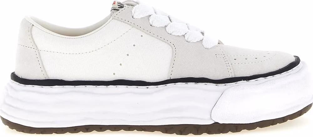 Maison Mihara Yasuhiro White Cowhide Platform Sneakers