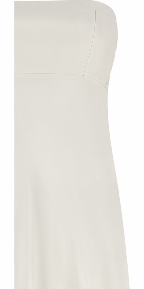 Giovanni Bedin White Silk Long Dress