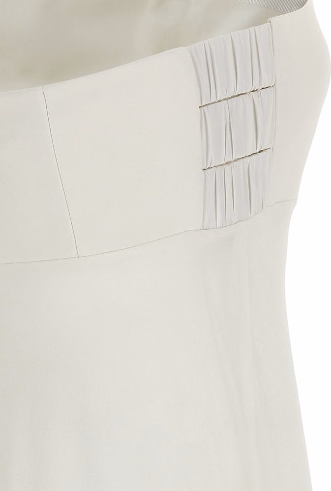 Giovanni Bedin White Silk Long Dress